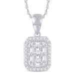 10 Karat White Gold 0.22 Carat Diamonds Classic Pendant-0826103-WG - Picasso Gold & Diamond Jewelry