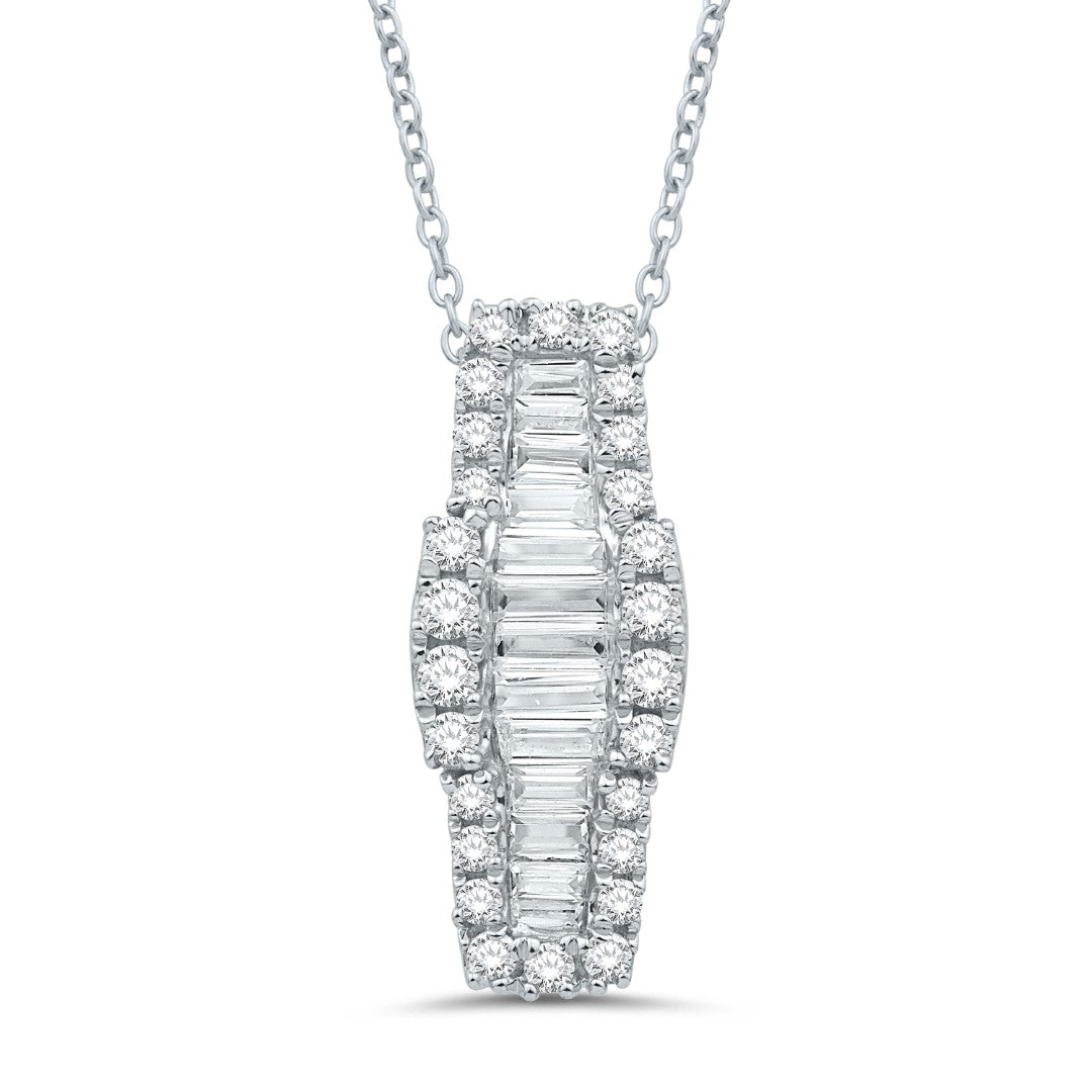 14 Karat White Gold 0.57 Carat Diamonds Fashion Pendant-0832772-WG - Picasso Gold & Diamond Jewelry