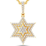 14 Karat Yellow Gold 3.25 Carat Diamonds Star HipHop Pendant-1025225-YG - Picasso Gold & Diamond Jewelry