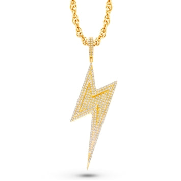 14 Karat All Yellow Gold 2.50 Carat Diamonds Flash HipHop Pendant-1025317-ALY - Picasso Gold & Diamond Jewelry