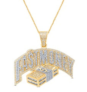 10 Karat Yellow Gold 1.40 Carat Diamonds Fast Money HipHop Pendant-1029570-YG - Picasso Gold & Diamond Jewelry