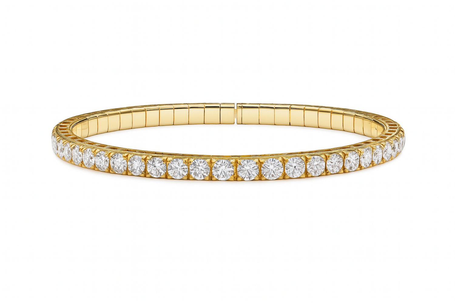 10 Carat Lab Grown VS Diamonds Bracelet (Stretchable) Custom Made - Picasso Gold & Diamond Jewelry