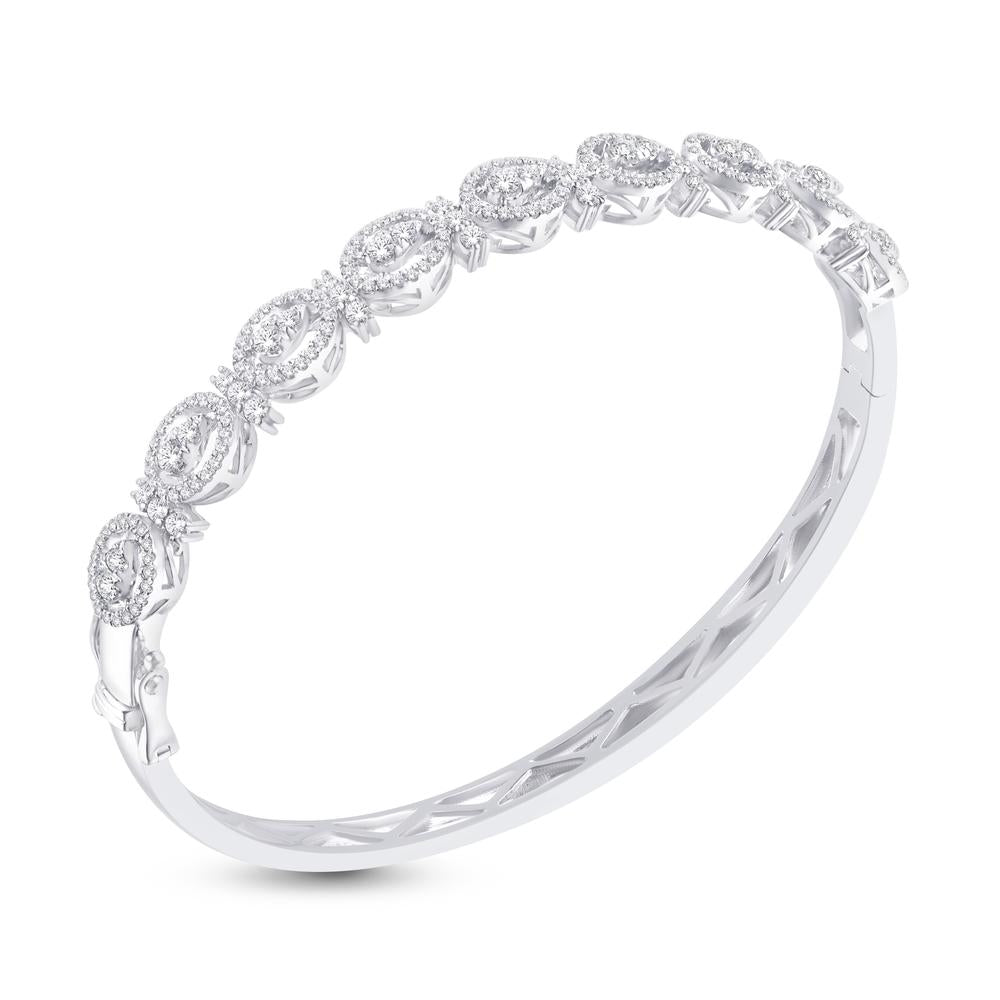 14 Karat All Yellow Gold 1.42 Carat Diamonds Fashion Micro Prong Endless Luster Bangle-1325823-ALY - Picasso Gold & Diamond Jewelry