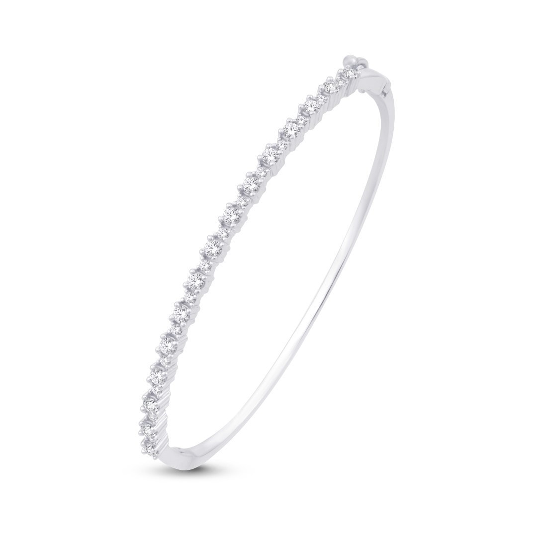 14 Karat All Rose Gold 0.96 Carat Diamonds Classic Bangle-1332152-ALR - Picasso Gold & Diamond Jewelry