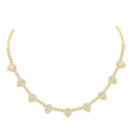 10 Karat Yellow Gold 3.47 Carat Diamonds Pear Necklace - Picasso Gold & Diamond Jewelry