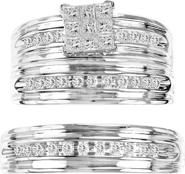 14K  0.53CT  Diamond TRIO SET - Picasso Gold & Diamond Jewelry