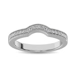 14K White Gold 1/6 Ct.tw Diamond Anniversary Band