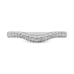 14K White Gold 1/6 Ct.Tw. Diamond Anniversary Band