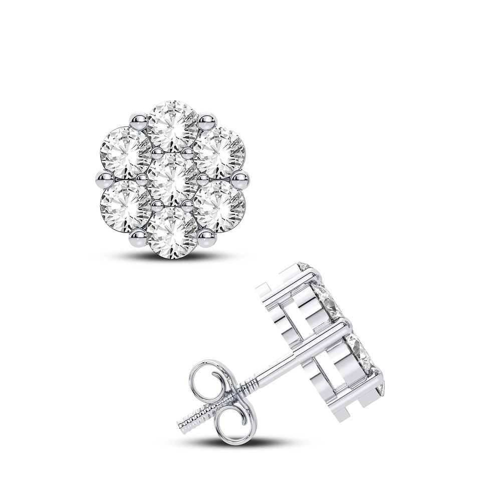 14K 0.91CT Diamond Earring - Picasso Gold & Diamond Jewelry