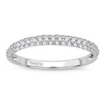 14K White Gold Diamond Band 0.33 CTW