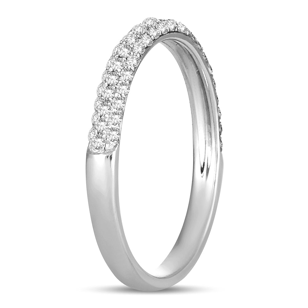 14K White Gold Diamond Band 0.33 CTW