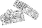 14K  0.82CT  Diamond TRIO SET - Picasso Gold & Diamond Jewelry