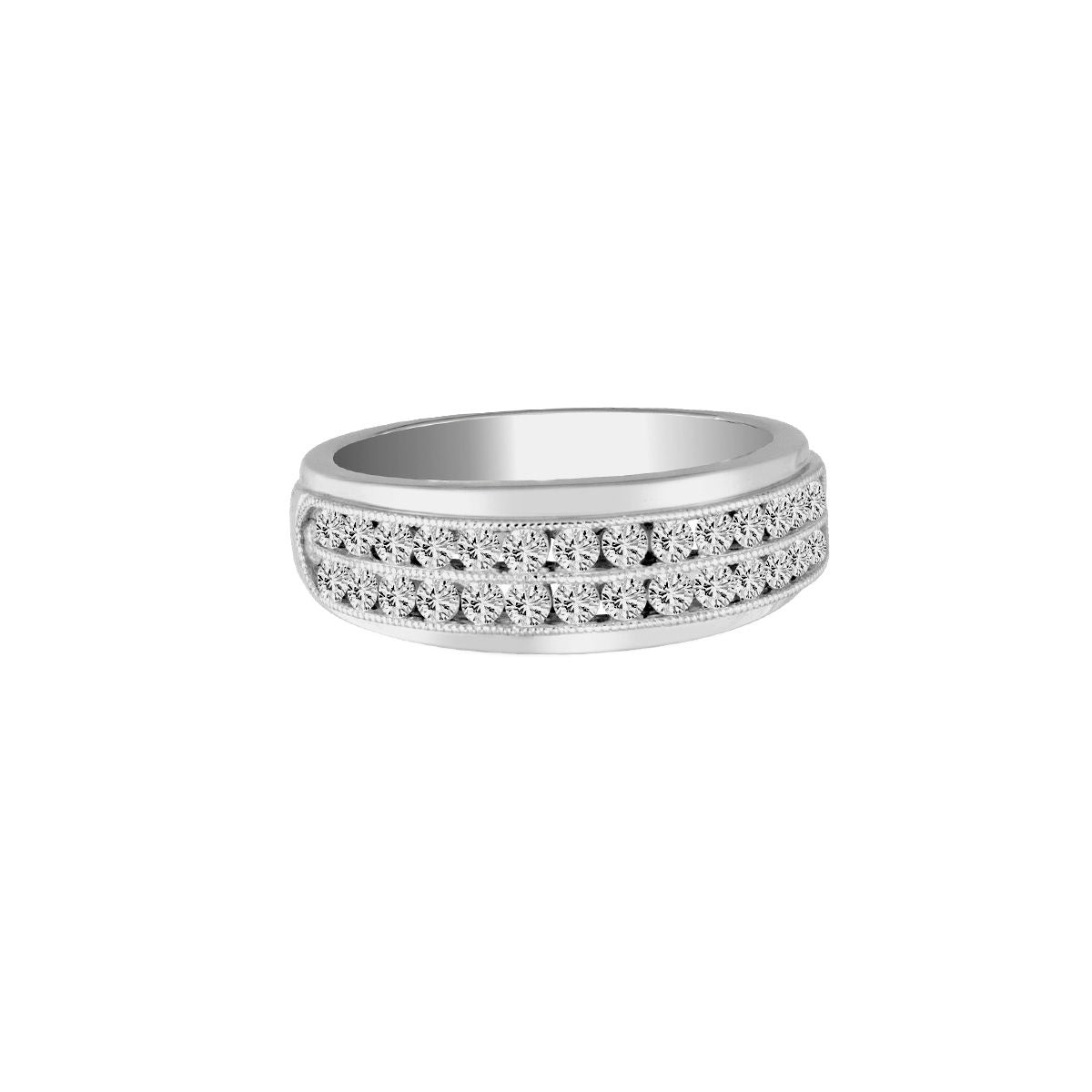 14K 0.25CT Diamond MEN'S BAND - Picasso Gold & Diamond Jewelry
