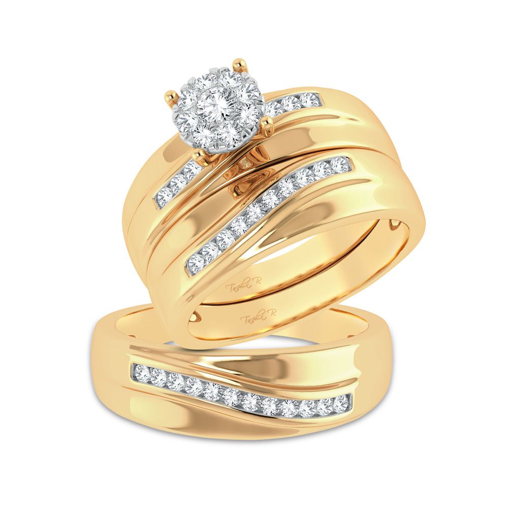 14K 0.53ct Diamond Trio Set - Picasso Gold & Diamond Jewelry