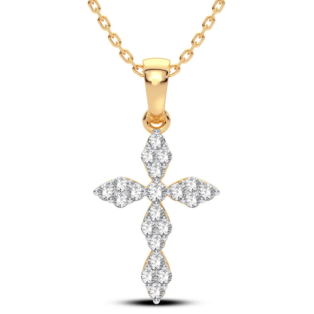 14K 0.25CT Diamond Pendant - Picasso Gold & Diamond Jewelry