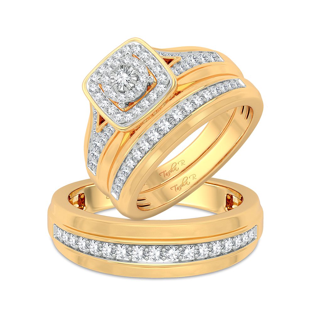 14K 0.68CT Diamond Trio Set - Picasso Gold & Diamond Jewelry