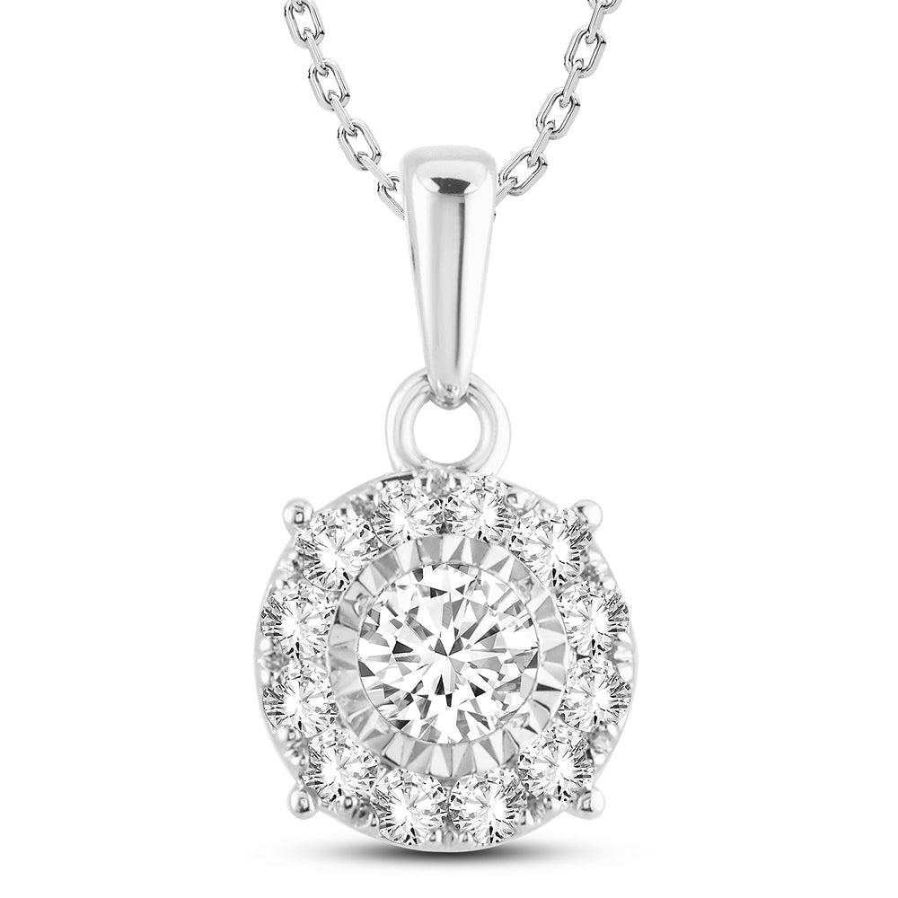 14k 0.50ct Diamond Pendant - Picasso Gold & Diamond Jewelry