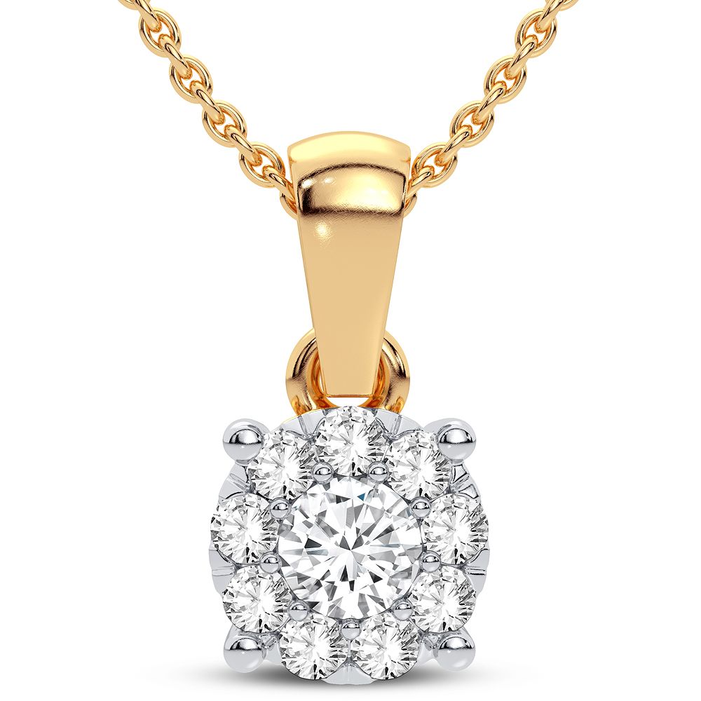 14K 0.25CT Diamond Pendant - Picasso Gold & Diamond Jewelry