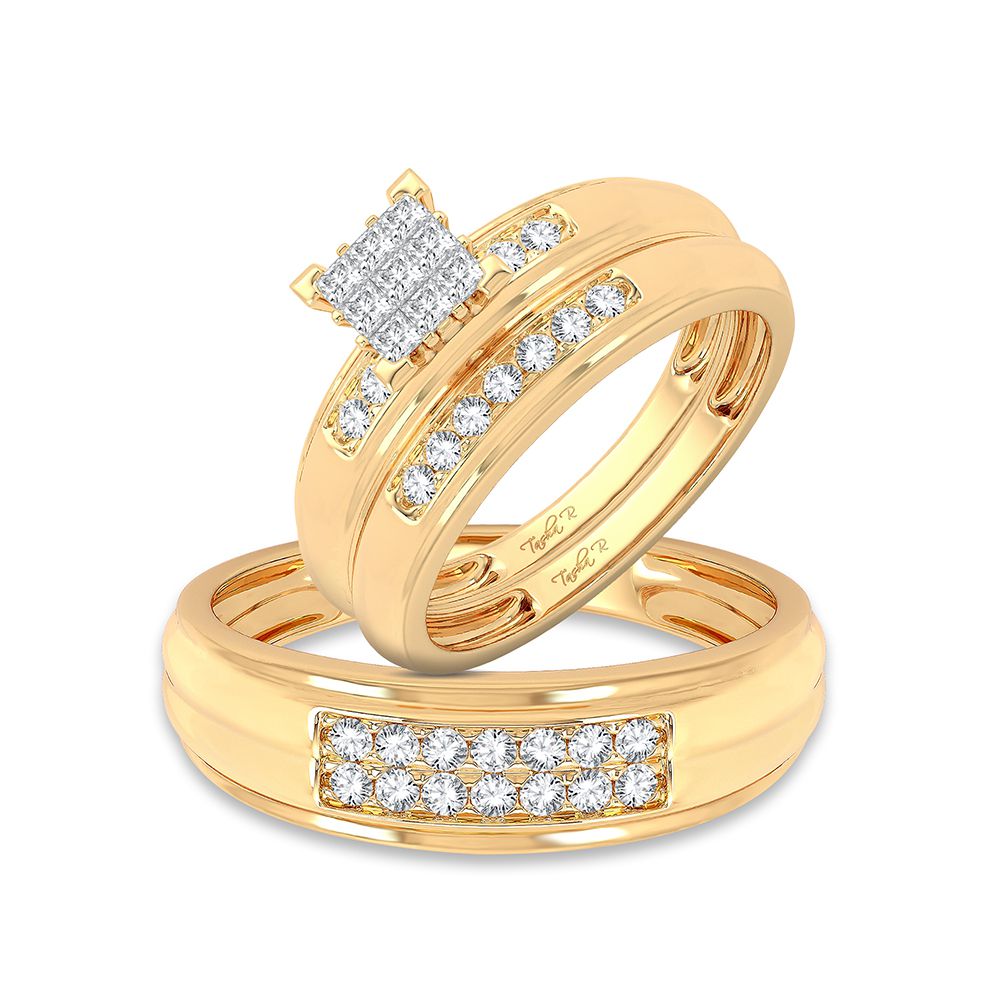 14K 0.50ct Diamond Trio Set - Picasso Gold & Diamond Jewelry
