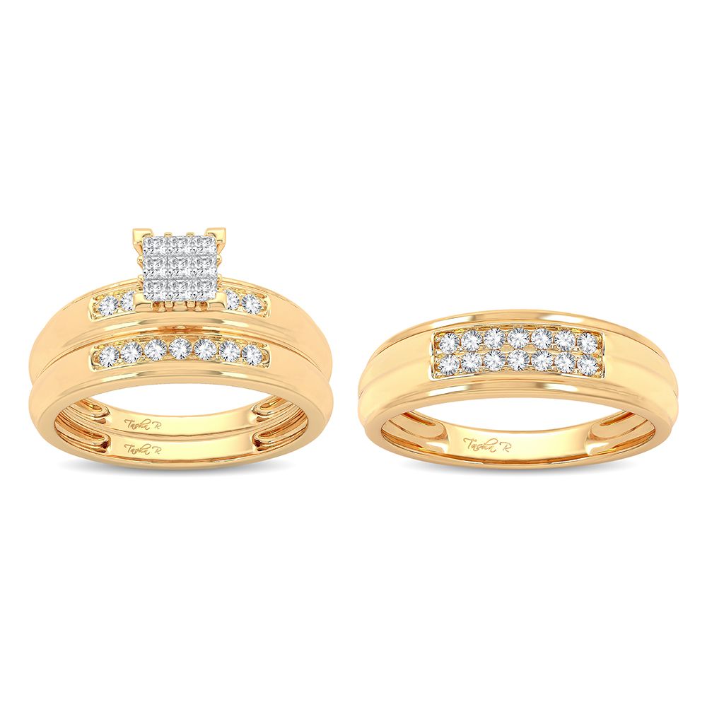 14K 0.50ct Diamond Trio Set - Picasso Gold & Diamond Jewelry