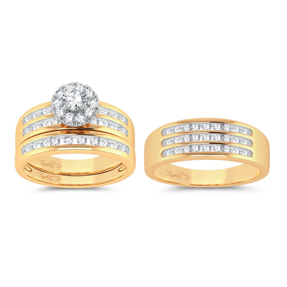 14K 1.62ct Diamond Trio Set - Picasso Gold & Diamond Jewelry