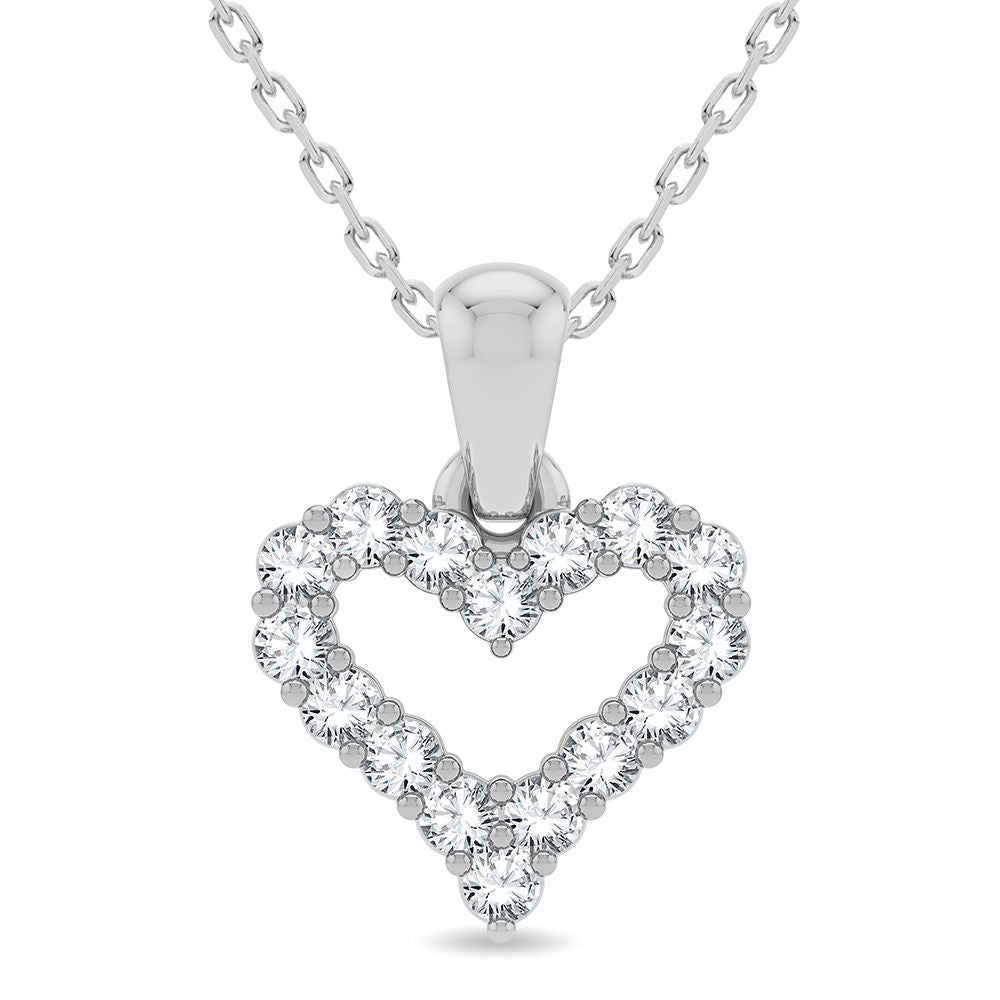 14K 0.25CT Diamond Pendant - Picasso Gold & Diamond Jewelry