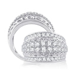 14K White Gold Diamond Band 2.00 CTW