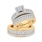 14K 2.83ct Diamond Trio Set - Picasso Gold & Diamond Jewelry
