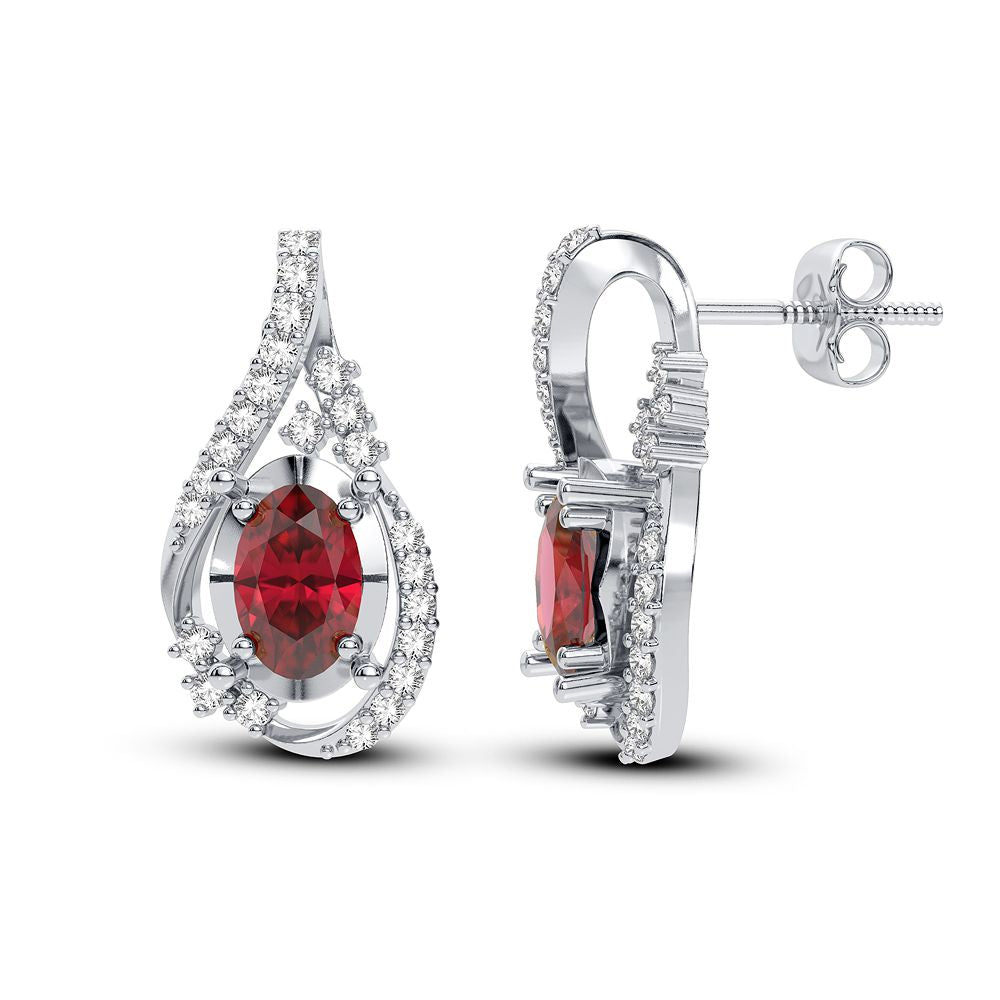 14K 0.16CT Diamond Earring - Picasso Gold & Diamond Jewelry