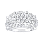 14K White Gold Diamond Band 2.00 CTW