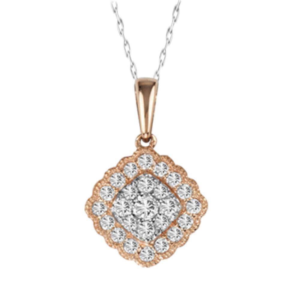 14K 0.33CT Diamond Pendant - Picasso Gold & Diamond Jewelry