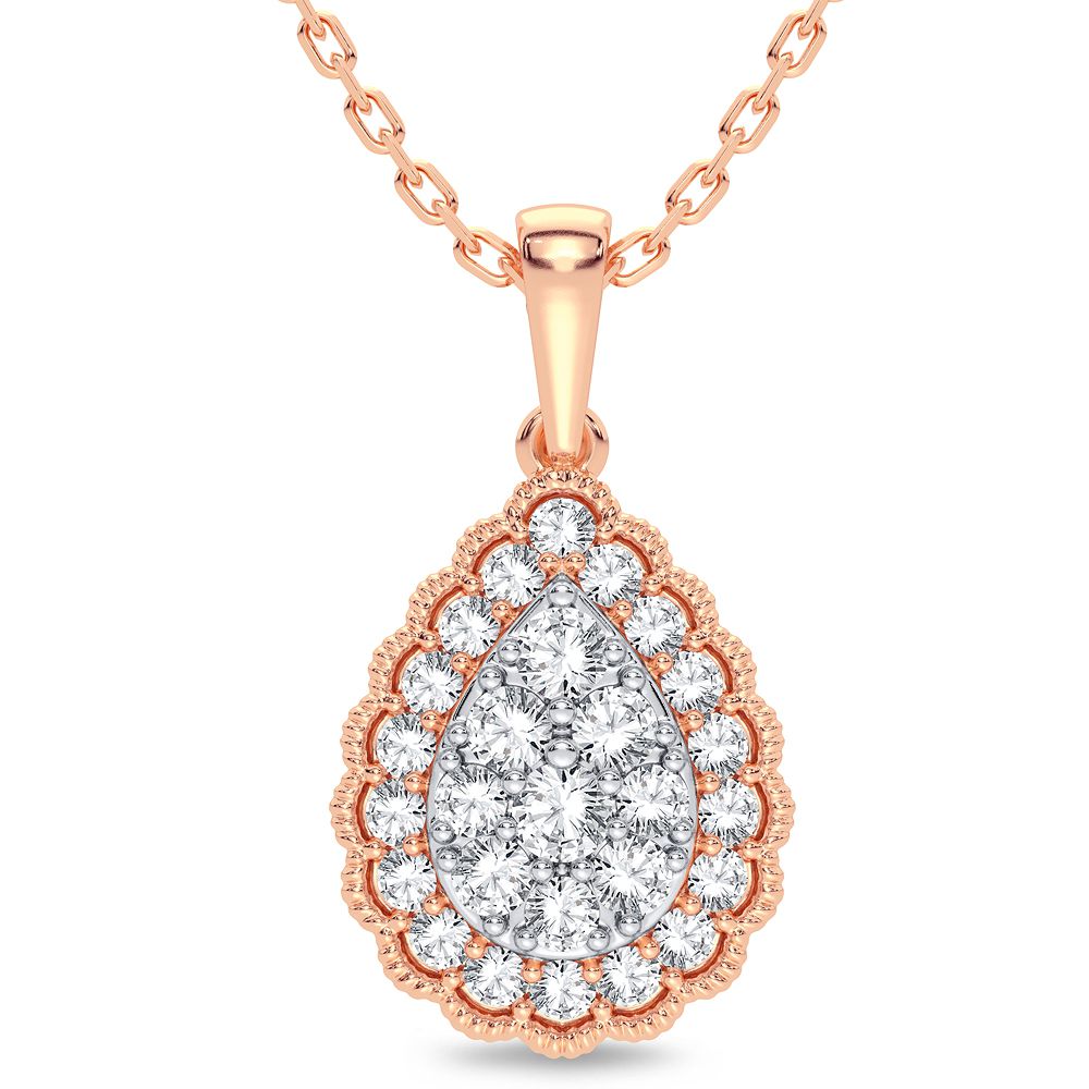 14K 0.33CT Diamond Pendant - Picasso Gold & Diamond Jewelry
