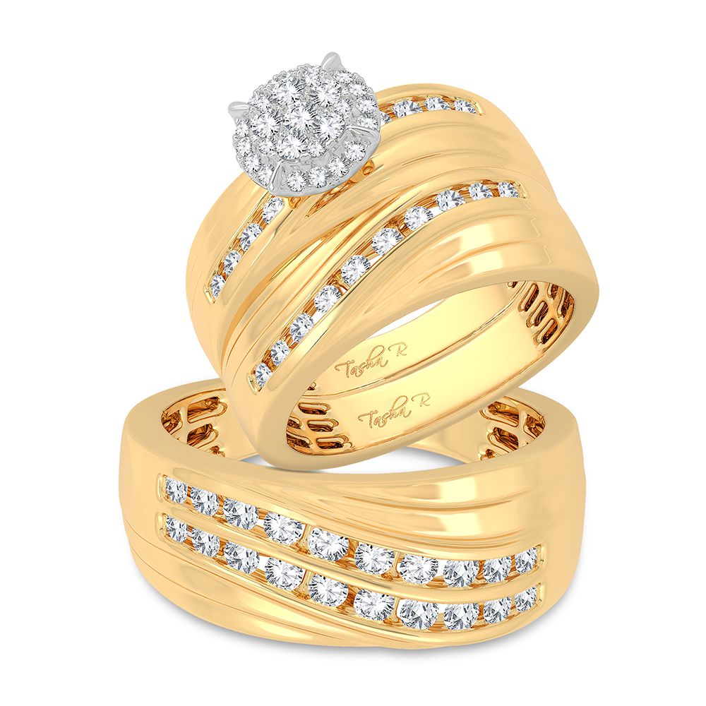 14K 1.13CT Diamond Trio Set - Picasso Gold & Diamond Jewelry