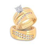 14K 1.13ct Diamond Trio Set - Picasso Gold & Diamond Jewelry