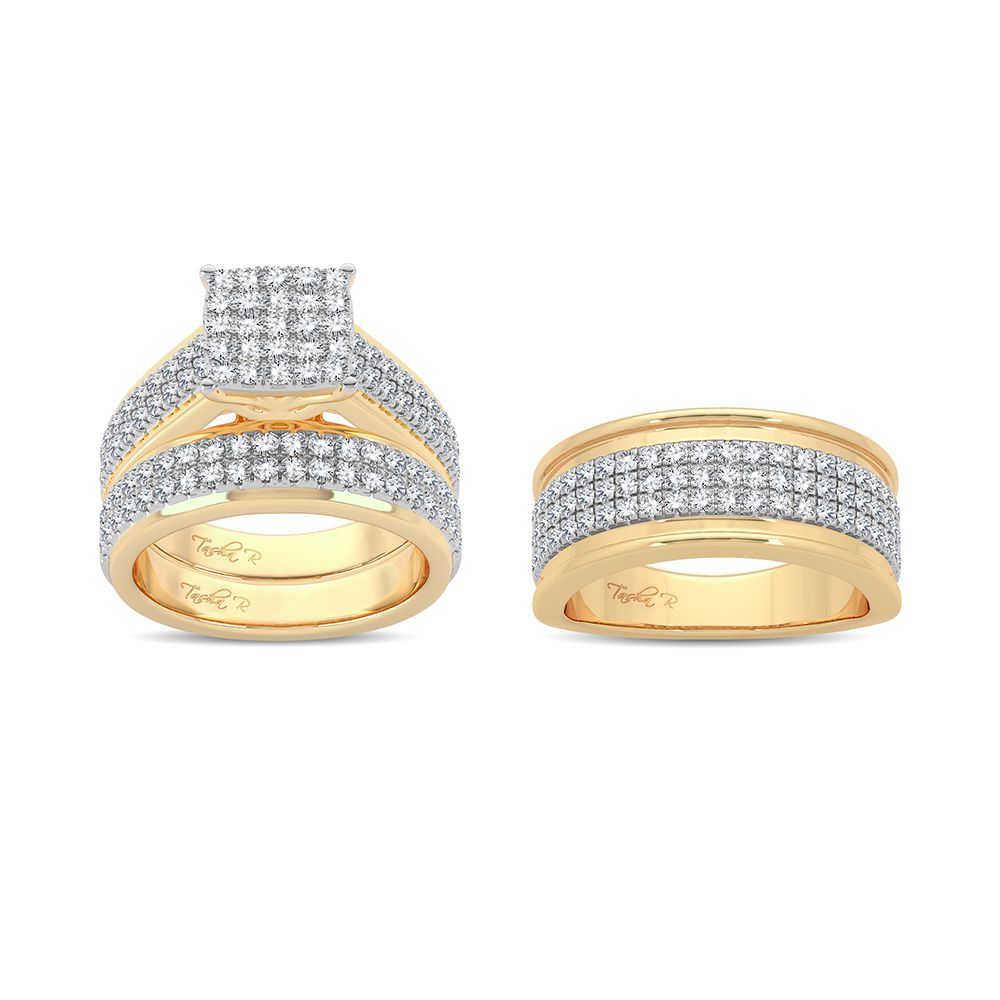 14K 2.00CT Diamond Trio Set - Picasso Gold & Diamond Jewelry