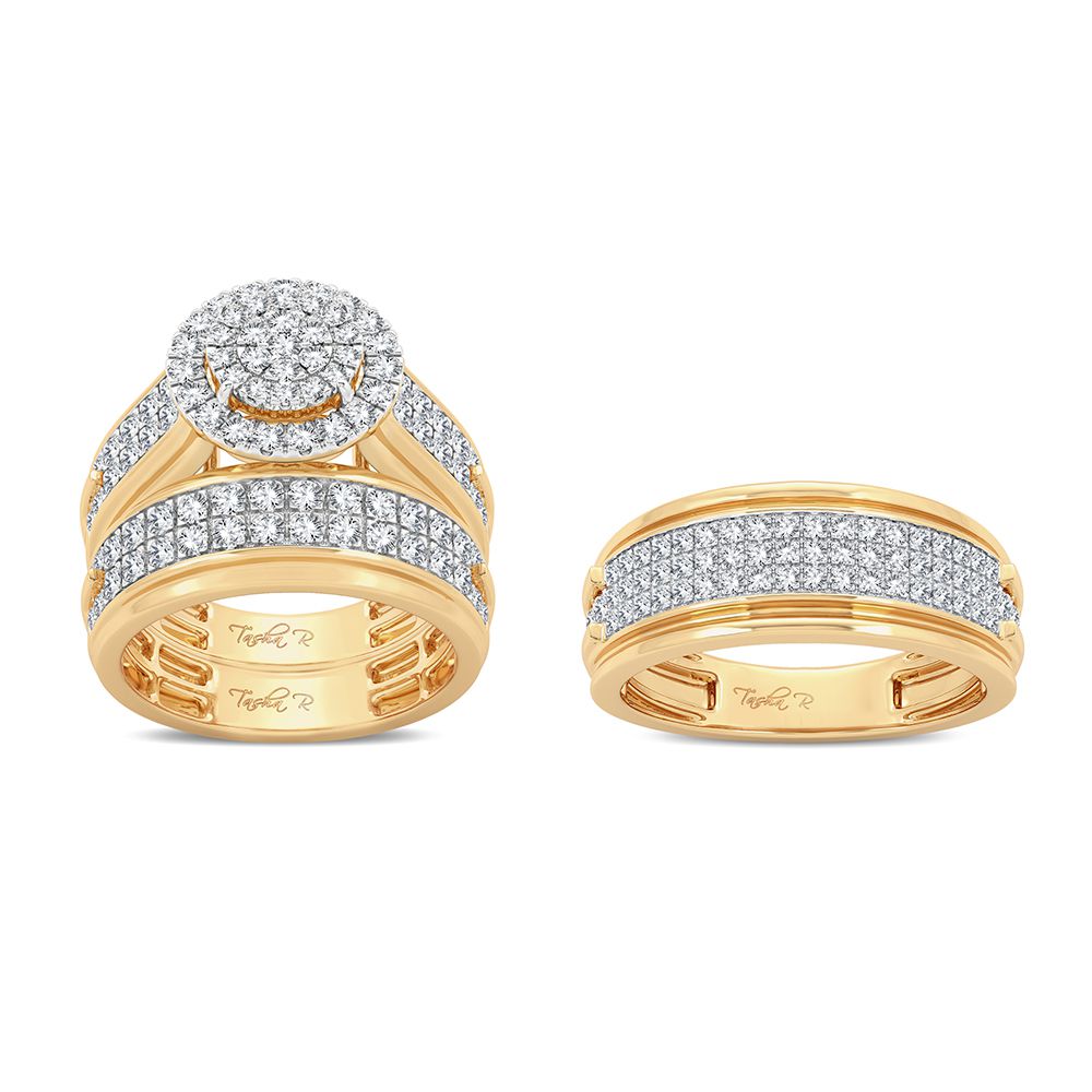 14K 2.10ct Diamond Trio Set - Picasso Gold & Diamond Jewelry