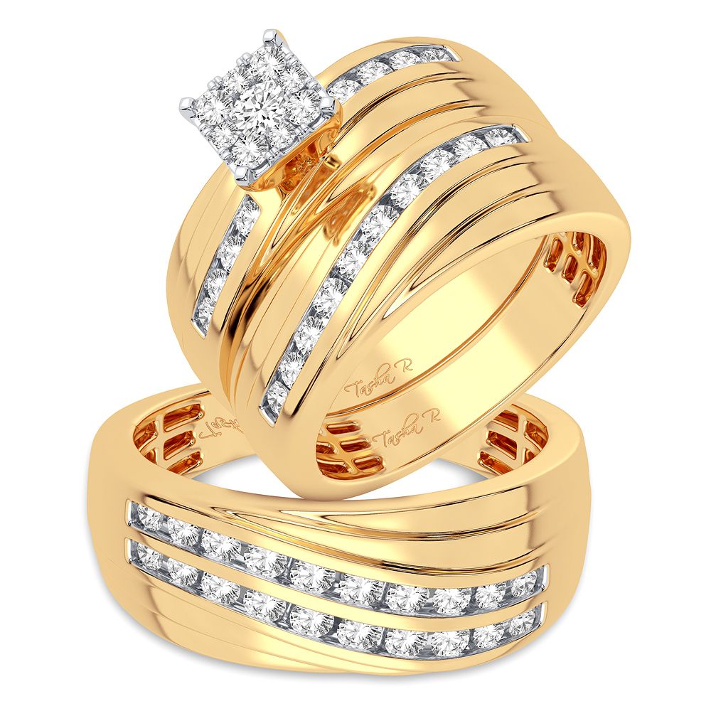 14K 1.13CT DIAMOND TRIO SET - Picasso Gold & Diamond Jewelry
