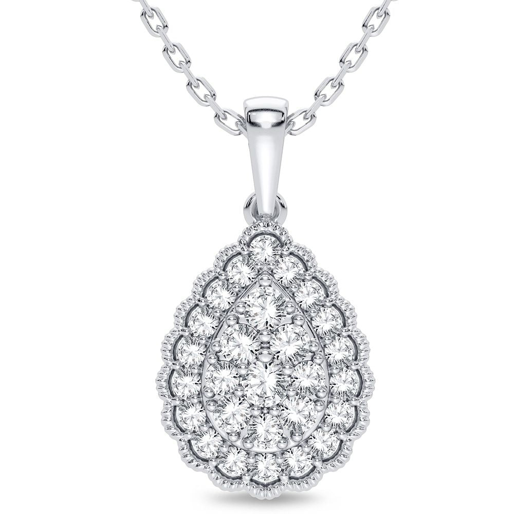 14K 0.33CT Diamond Pendant - Picasso Gold & Diamond Jewelry