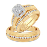 14K 0.87CT Diamond Trio Set - Picasso Gold & Diamond Jewelry