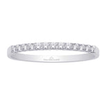 14K White Gold 1/10 Ct Diamond Ladies Machine Band