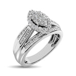 10K White Gold 1 Ct.Tw. Diamond Engagement Ring