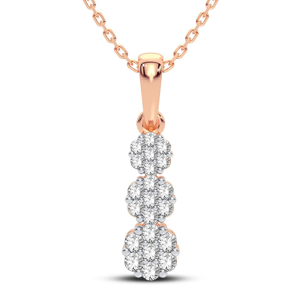 14K 0.25CT Diamond Pendant - Picasso Gold & Diamond Jewelry