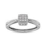 10K White Gold 1/5 Ct.Tw. Diamond Promise Ring