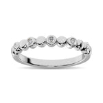 14K White Gold 1/20 Ct.Tw. Diamond Stackable Band