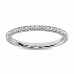 10K White Gold 1/10 Ct.Tw. Diamond Wedding Band