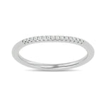 Diamond 1/20 Ct.tw Round-cut Wedding Band in 10K White Gold