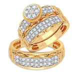 14K 1.00CT DIAMOND TRIO SET - Picasso Gold & Diamond Jewelry