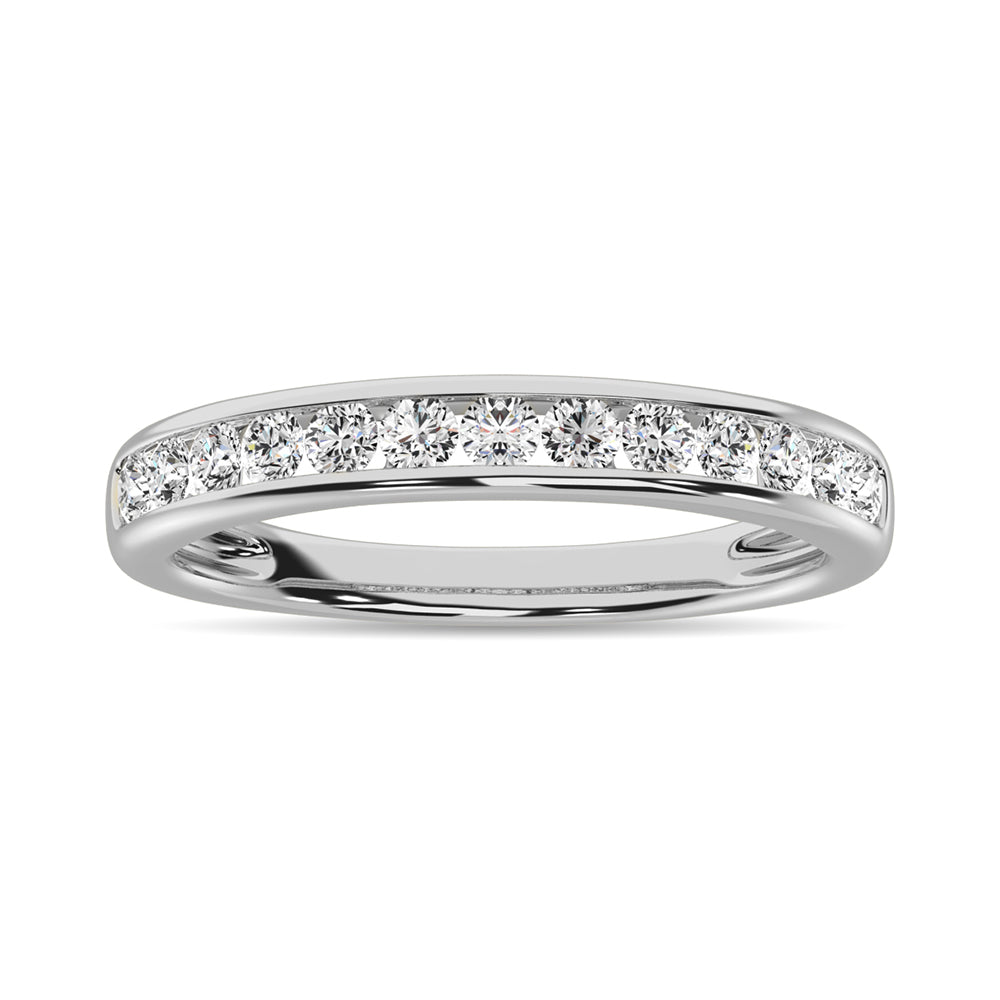 Channel Set Diamond 1/2 Ct.tw Anniversary Band
