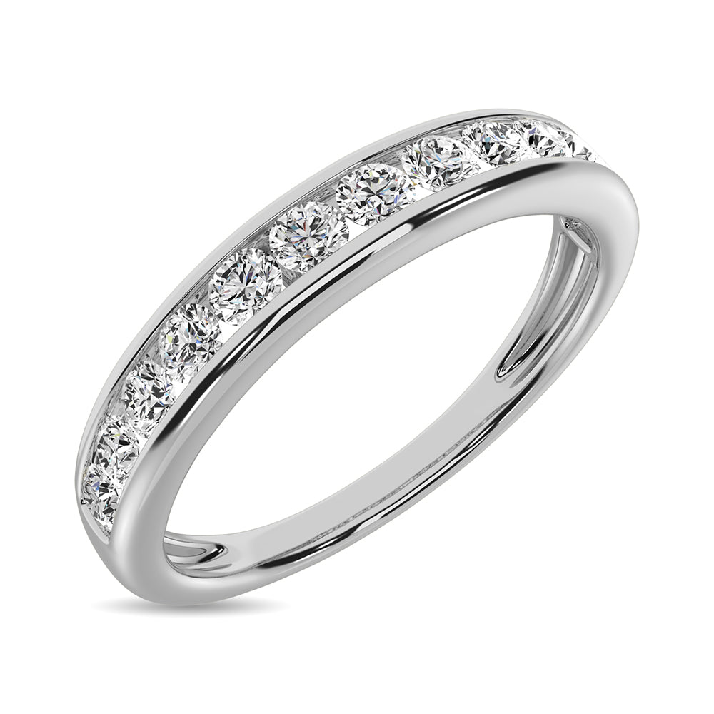 Channel Set Diamond 1/2 Ct.tw Anniversary Band