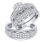 14K 1.00CT DIAMOND TRIO SET - Picasso Gold & Diamond Jewelry